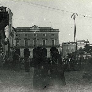 Mercado de verano en Plaza Mayor 1916
