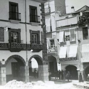 Soportales de la Plaza mayor 1913