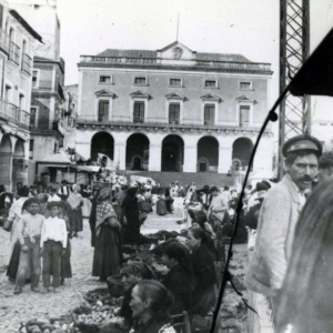 Mercado Verano en la Plaza Mayor 1918