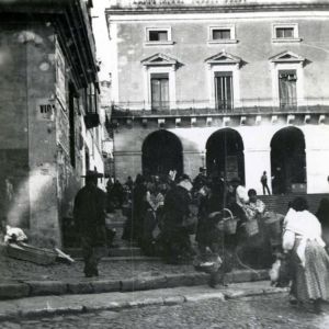 Mercado de verano en la plaza 1915