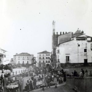 Mercado de Verano en la plaza 1915