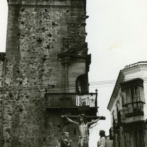 V-106 Paso procesional El Calvario, plazuela de Santiago 1971