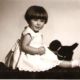 Retrato niña con perrito