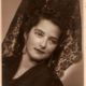 Retrato señora con peineta y mantilla
