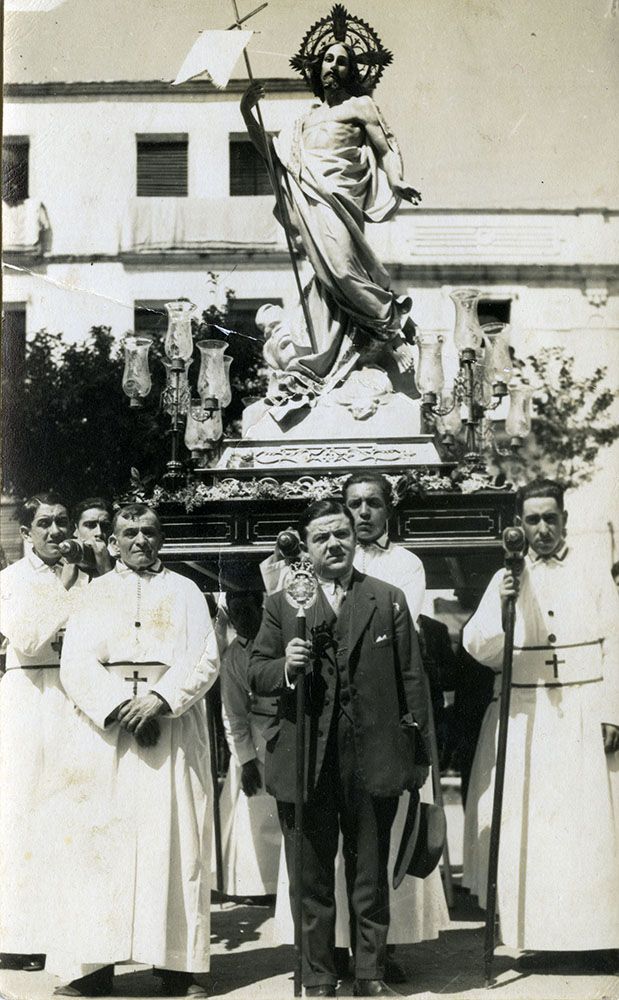 V-50 Procesión del Resucitado, mayordomo D.Gabino Muriel Espadero 1930 Procesión del Resucitado