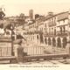 Postal de la Plaza Mayor y estatua de Pizarro del editor M. Arribas