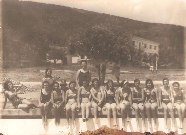 Grupo en el albergue Santa María de Guadalupe