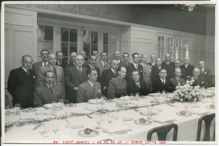 Banquete en el Palace en Madrid con directores de cajas
