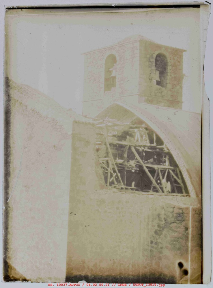 Bóveda de la Iglesia en construcción