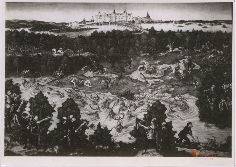«Cacería en el castillo de Torgau en honor de Carlos V»