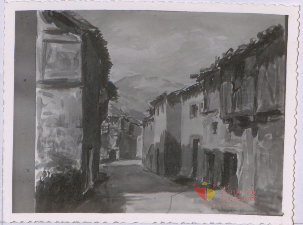 «Calle de Cuacos» por Victoriano Martínez Terrón