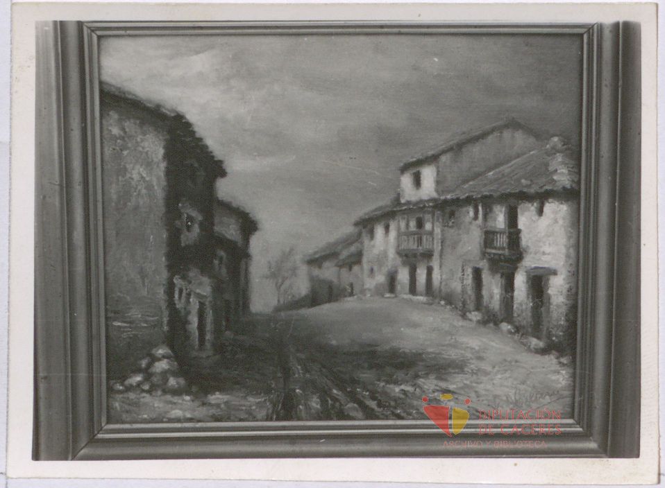 "Calle de pueblo" de José Antonio Navarro, 1959