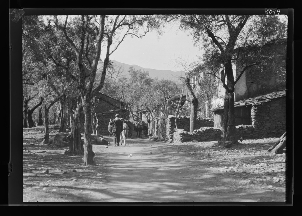 Carretera a su paso por el pueblo