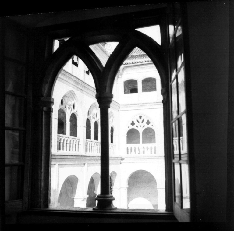 Claustro gótico, vista