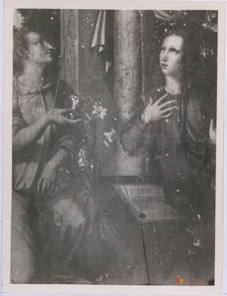 Detalle del retablo de la Iglesia de San Martín de Plasencia