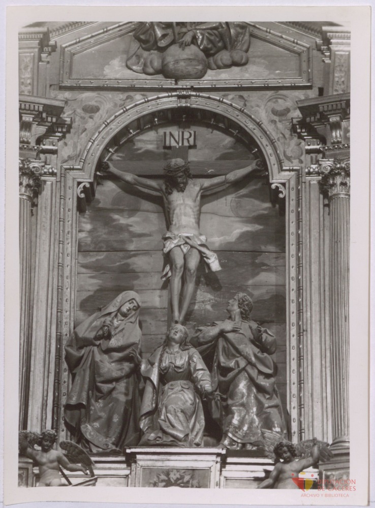 Detalle del retablo mayor de la Catedral de Plasencia