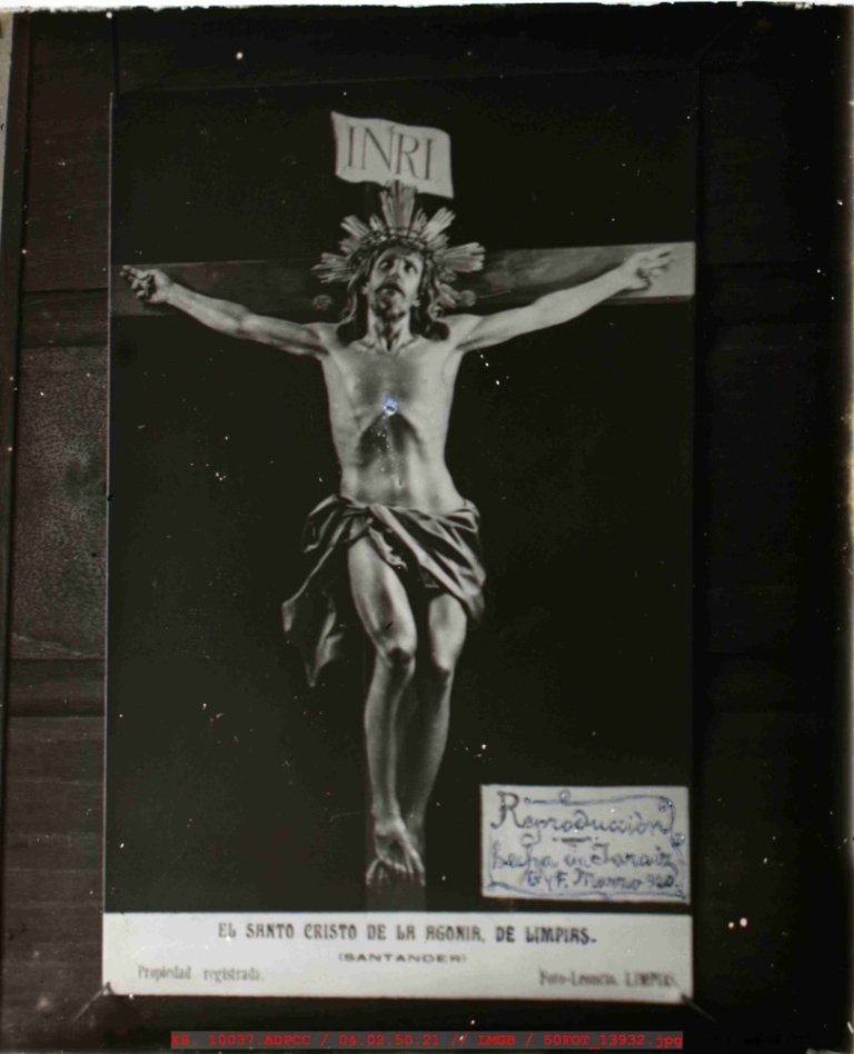 Estampa del Cristo de la Agonía de Limpias