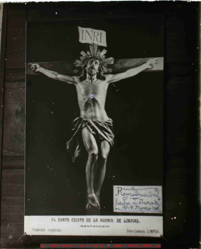 Estampa del Cristo de la Agonía de Limpias