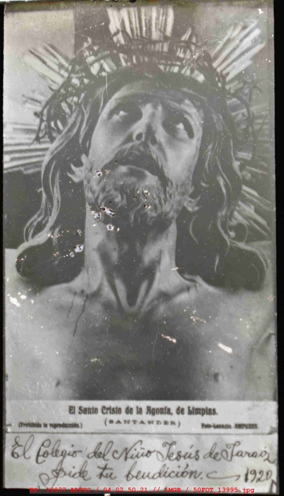 Estampa del Cristo de la Agonía de Limpias