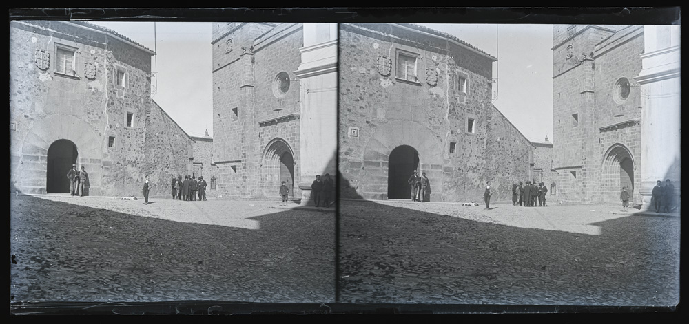 Fachada de la Concatedral de Santa María de Cáceres