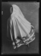 Falda de gruesa franela blanca, ribeteada y forrada de rosa · Ruth Matilda Anderson, 1928