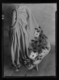 Falda de gruesa franela de lana rojo rosado bordada en lanas · Ruth Matilda Anderson, 1928