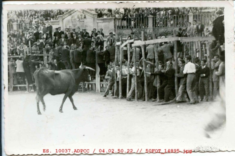 Festejo taurino en la plaza Mayor de Trujillo