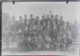 Grupo de niñas de catequesis en patio, 1920