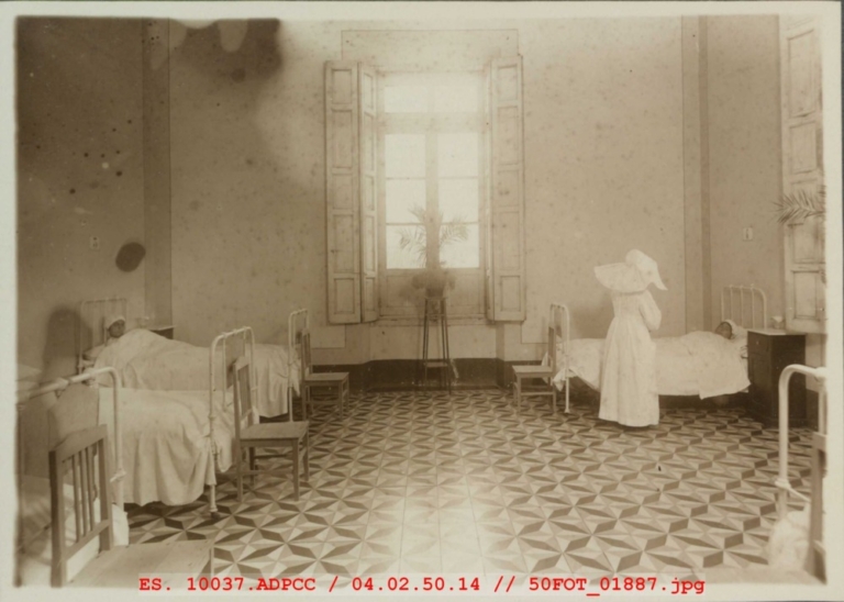 Habitación del Hospital Provincial de Cáceres