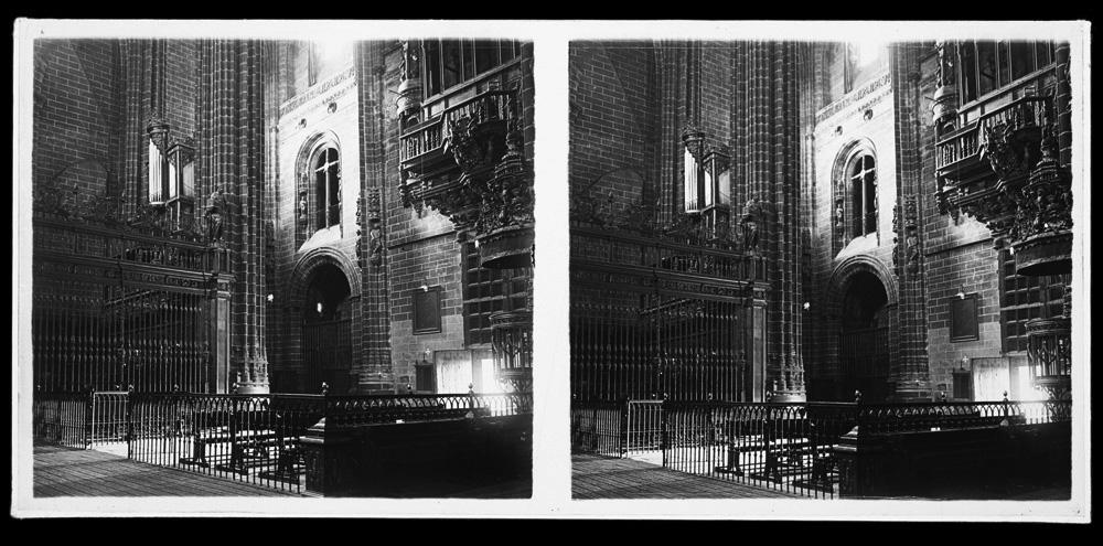 Interior de la Catedral Nueva de Plasencia. Órgano · Aurelio de Colmenares y Orgaz