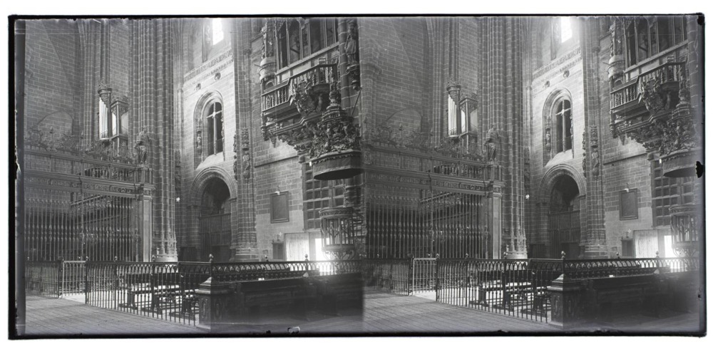 Interior de la Catedral Nueva de Plasencia. Órgano