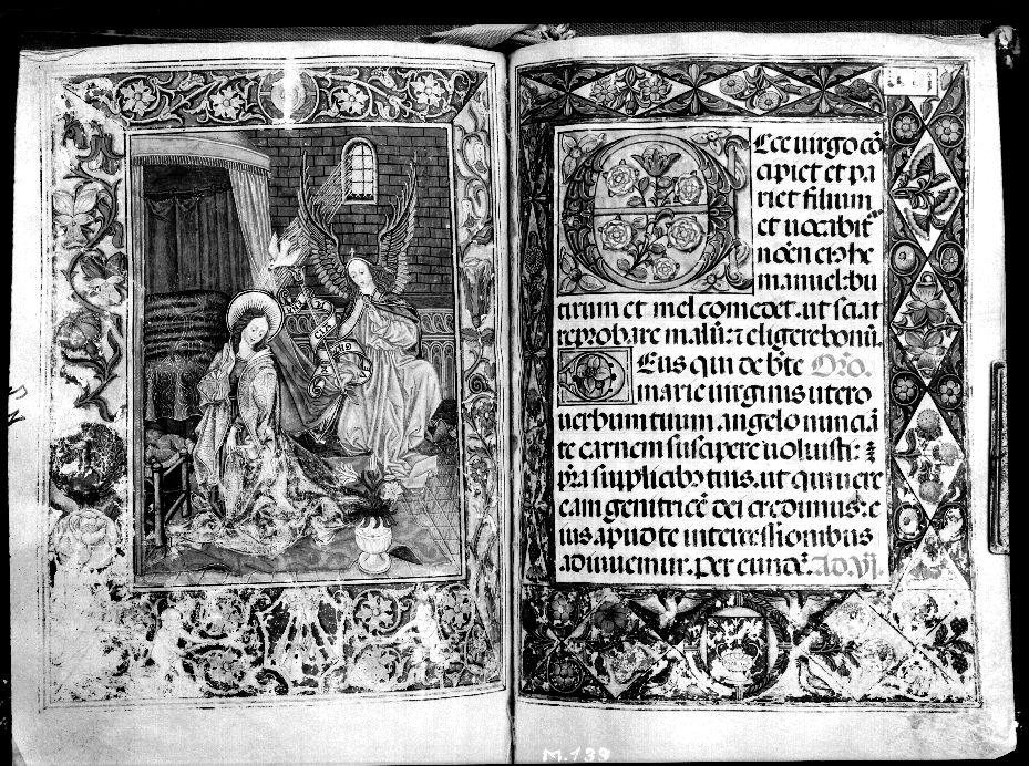 Libro de horas del Prior. Anunciación · Casa Moreno