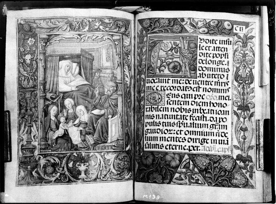 Libro de horas del Prior. Nacimiento de la Virgen