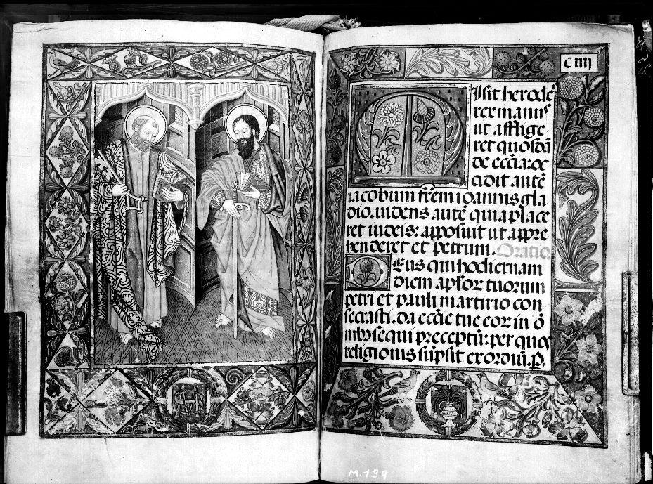 Libro de horas del Prior. San Pedro y san Pablo · Casa Moreno