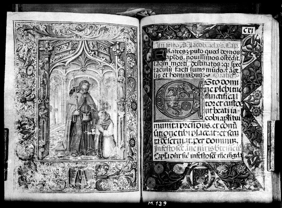 Libro de horas del Prior. Santiago Apóstol · Casa Moreno