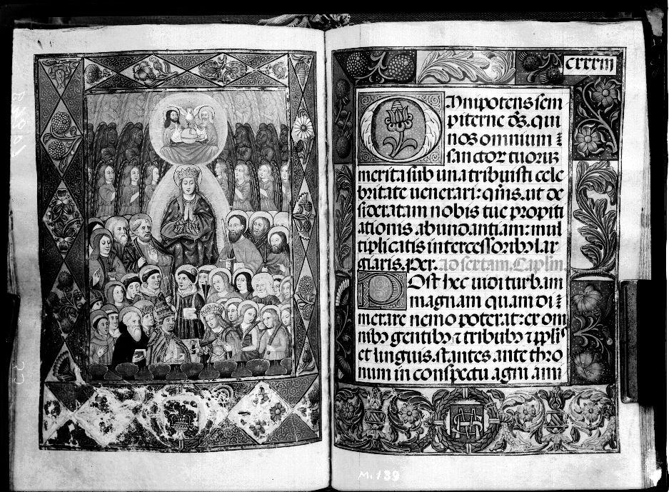 Libro de horas del Prior. Todos los santos · Casa Moreno