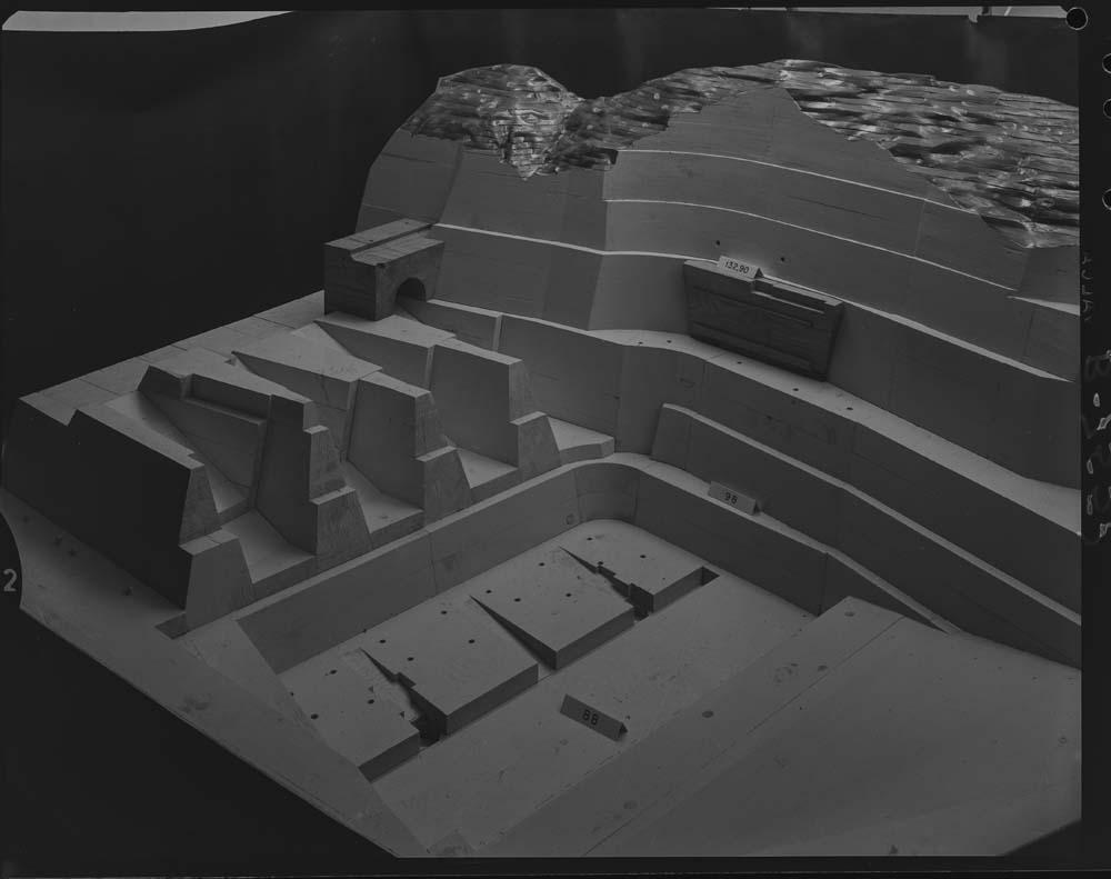 Maqueta de la presa de Alcántara · Juan Miguel Pando Barrero, 1967