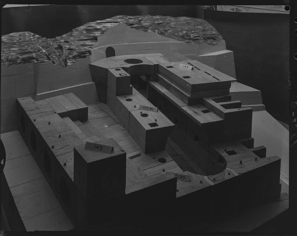 Maqueta de la presa de Alcántara · Juan Miguel Pando Barrero, 1967