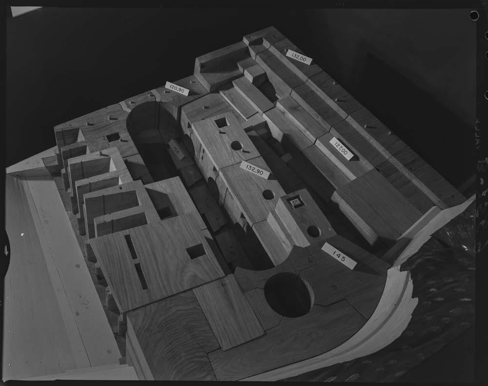 Maqueta de la presa de Alcántara · Juan Miguel Pando Barrero, 1967