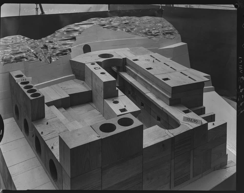Maqueta de la presa de Alcántara · Juan Miguel Pando Barrero, 1967