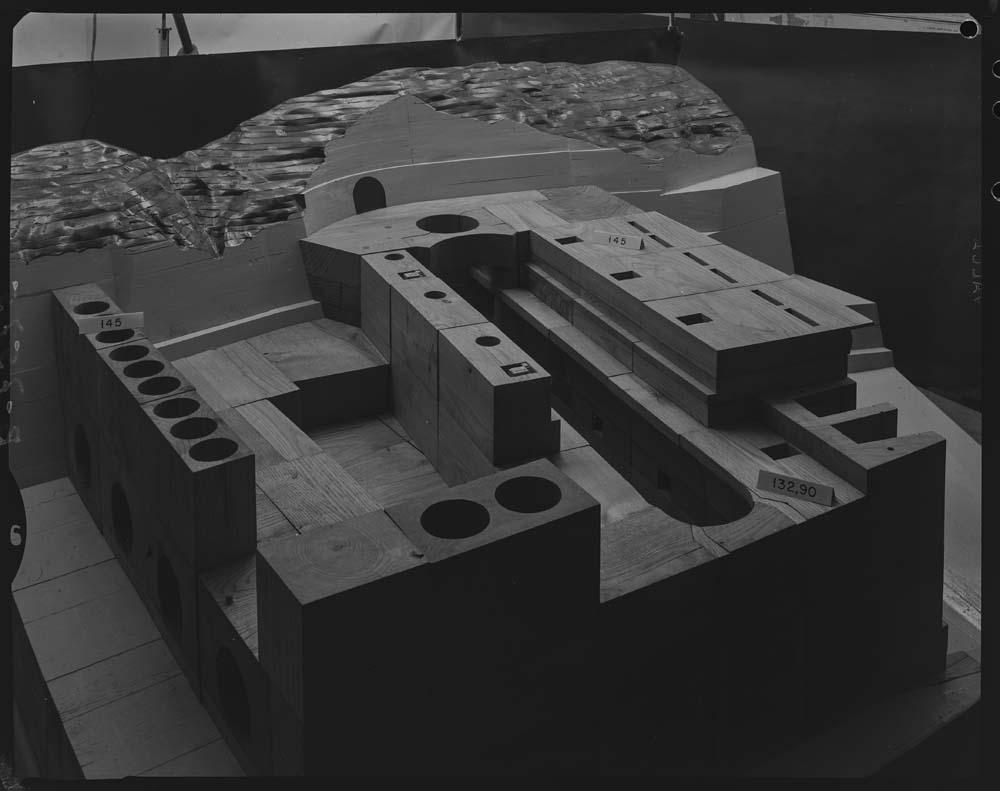 Maqueta de la presa de Alcántara