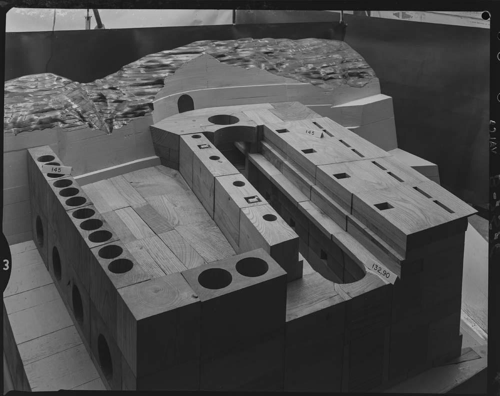 Maqueta de la presa de Alcántara · Juan Miguel Pando Barrero, 1967