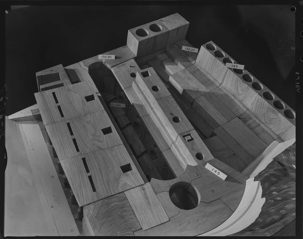 Maqueta de la presa de Alcántara