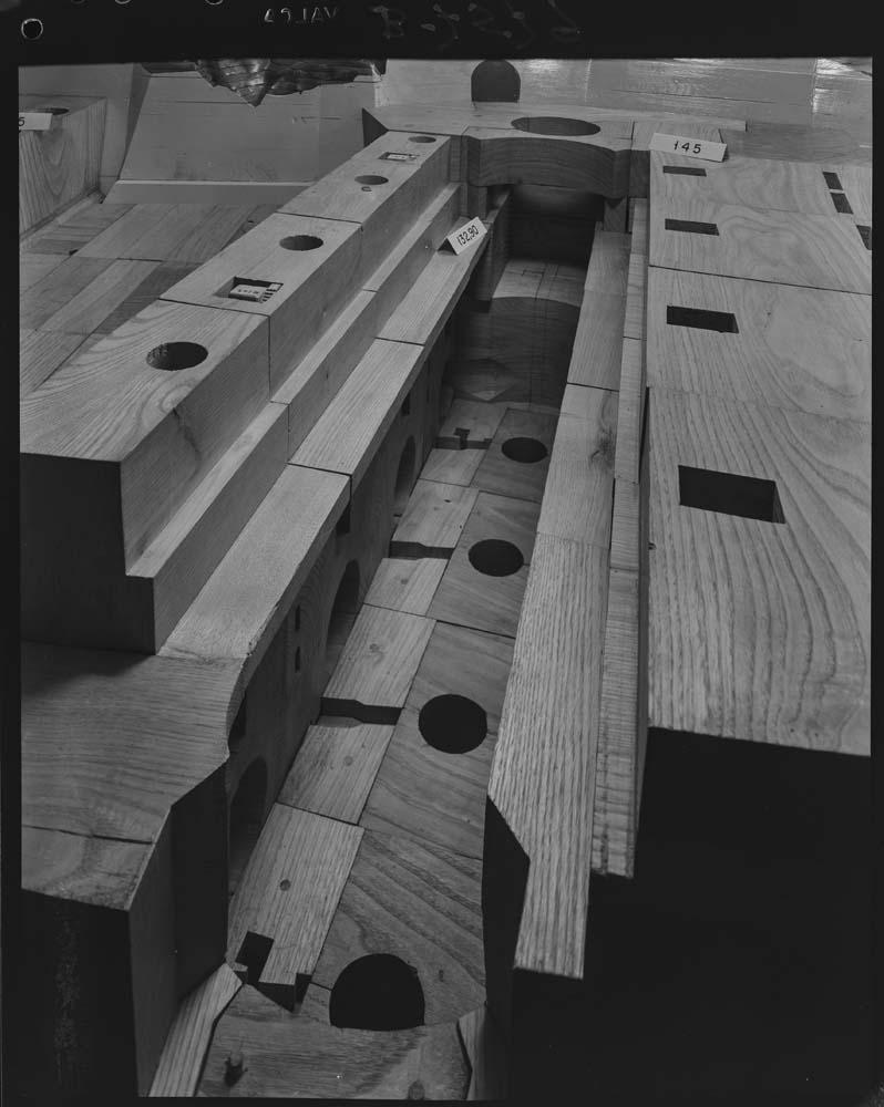 Maqueta de la presa de Alcántara