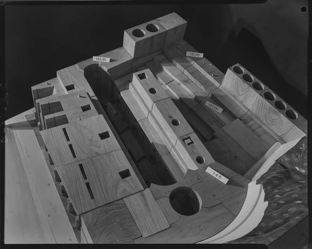 Maqueta de la presa de Alcántara · Juan Miguel Pando Barrero, 1967