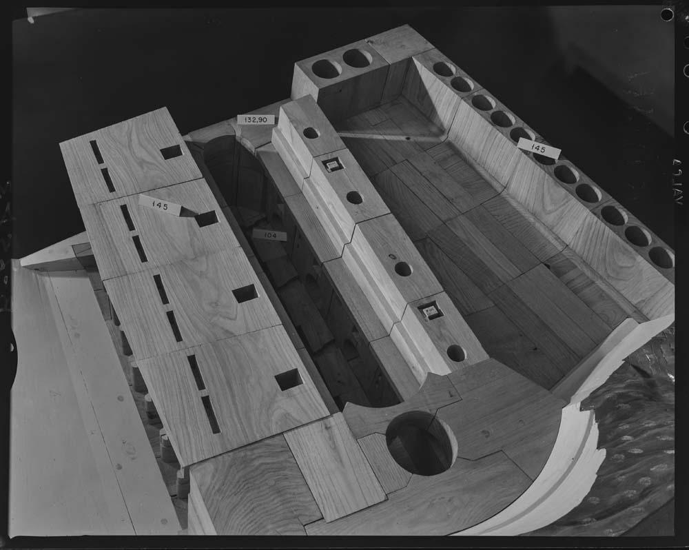 Maqueta de la presa de Alcántara · Juan Miguel Pando Barrero, 1967
