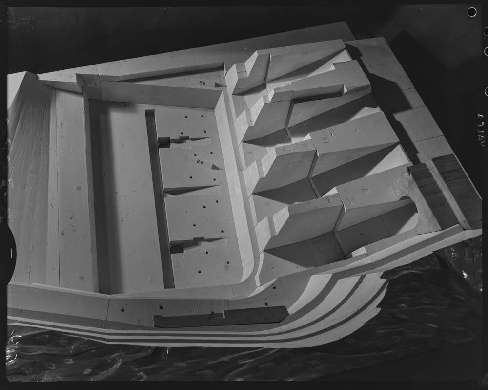 Maqueta de la presa de Alcántara · Juan Miguel Pando Barrero, 1967