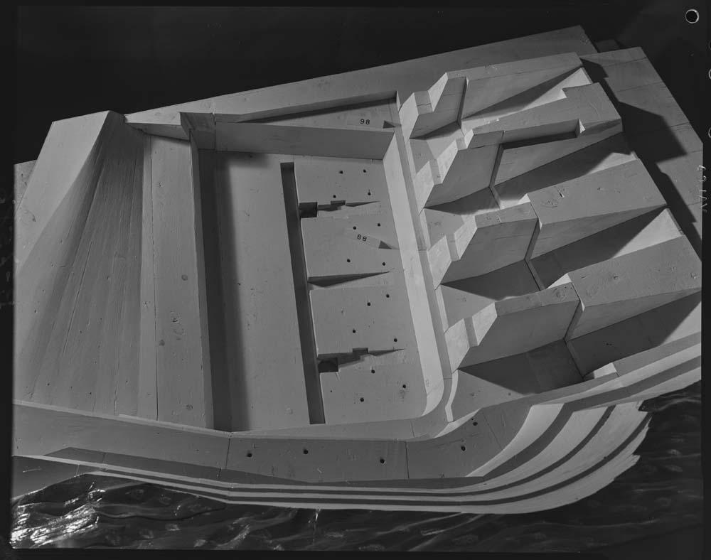 Maqueta de la presa de Alcántara · Juan Miguel Pando Barrero, 1967