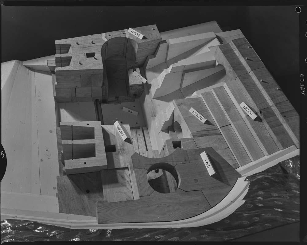 Maqueta de la presa de Alcántara · Juan Miguel Pando Barrero, 1967