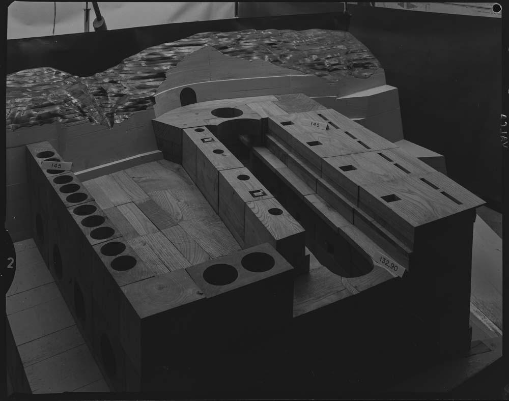 Maqueta de la presa de Alcántara